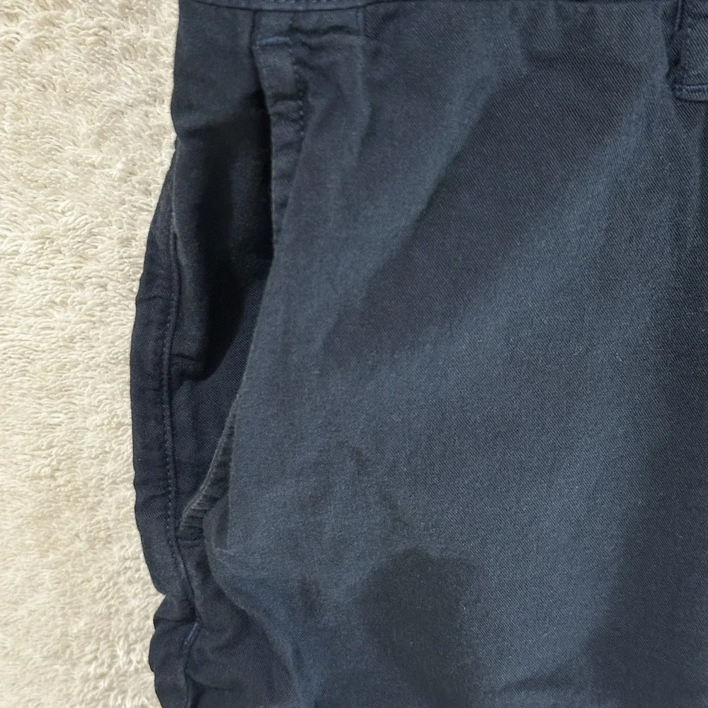 Faherty Men's Shorts Size 36 Navy Comfy Waistband Blue Organic Cotton‎ Blend